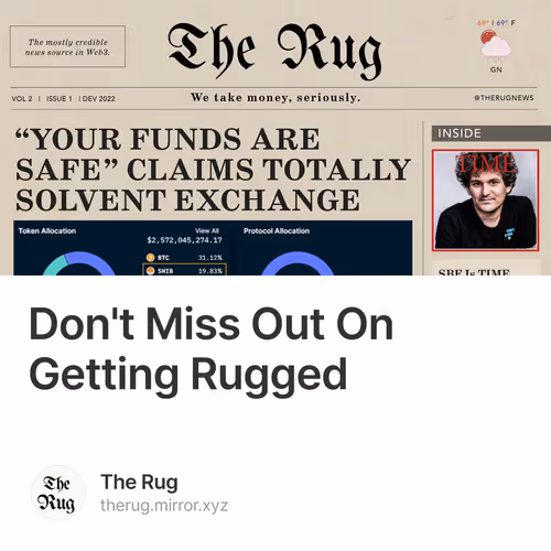 Don't Miss Out On Getting Rugged 3/99
