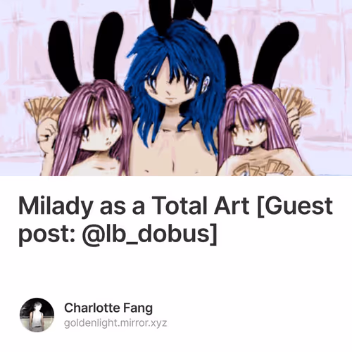 Milady as a Total Art Guest post lb_dobus