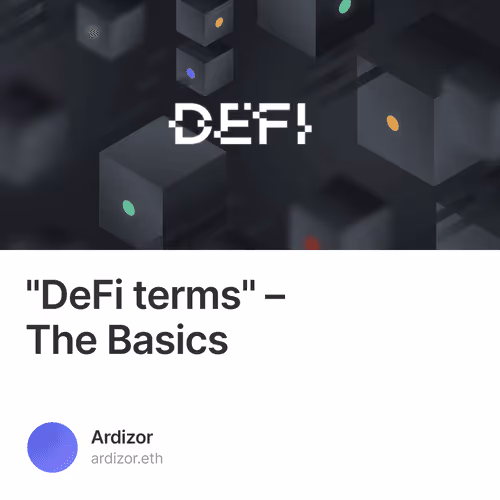 DeFi terms  The Basics