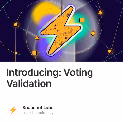 Introducing: Voting Validation 113/500