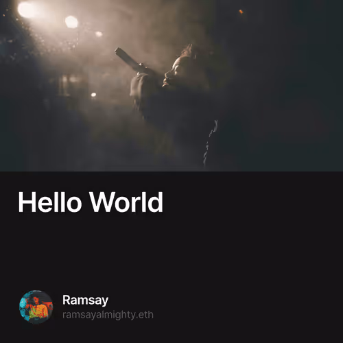 Hello World - 6o0MFaznn9