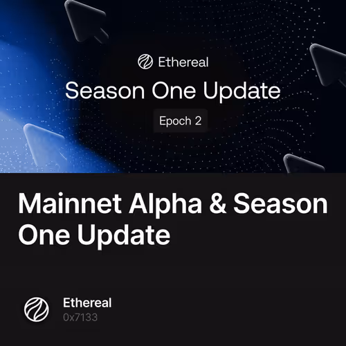 Mainnet Alpha & Season One Update