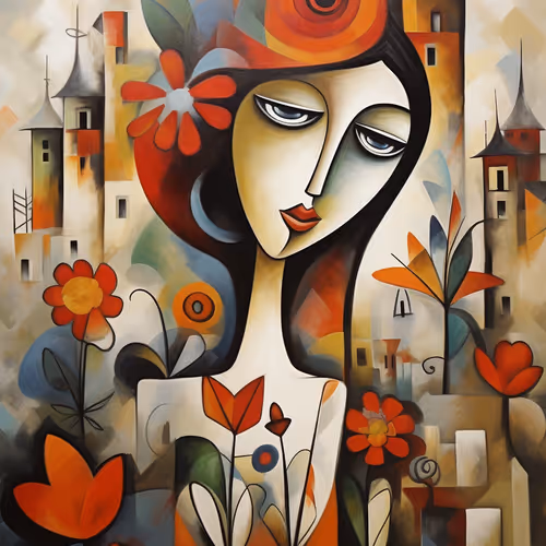 Girl in flowers