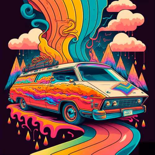 Rainbow Car
