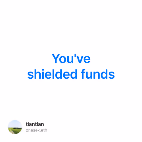 Youve shielded funds