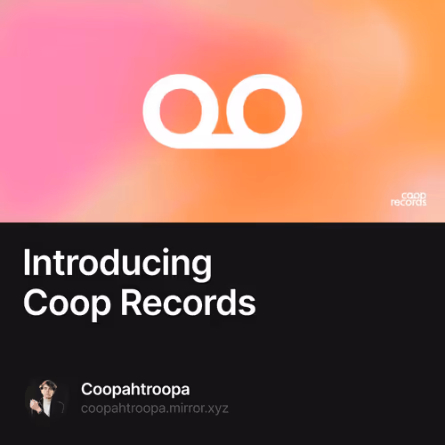 Introducing Coop Records