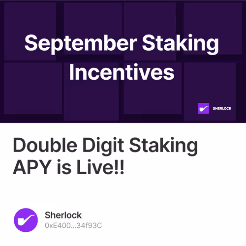 Double Digit Staking APY is Live!! 2/500
