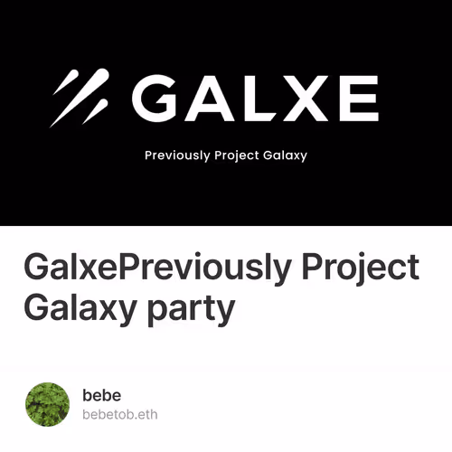 GalxePreviously Project Galaxy party