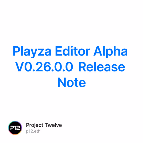 Playza Editor Alpha V0.26.0.0 Release Note 5