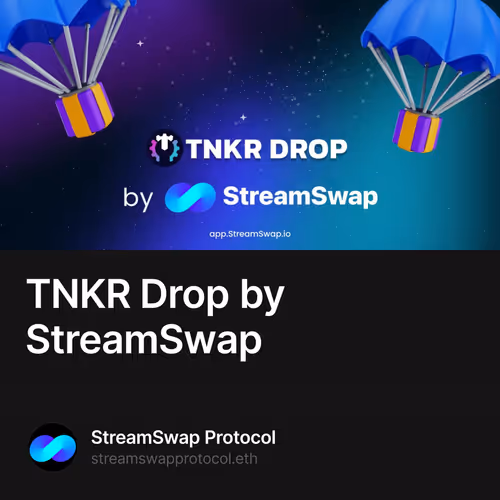 TNKR Drop by StreamSwap 14