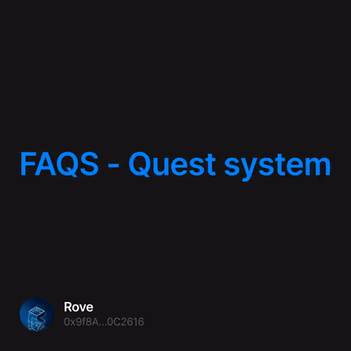 FAQS - Quest system  2/500