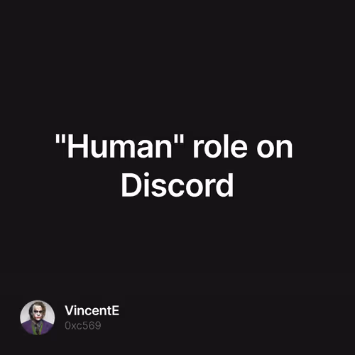 "Human" role on Discord 142