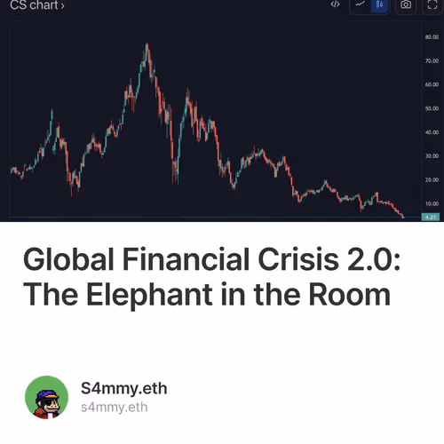 Global Financial Crisis 2.0 The Elephant in the Room
