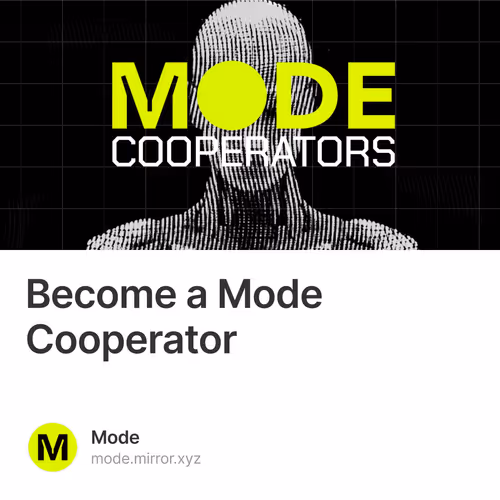Become a Mode Cooperator 703