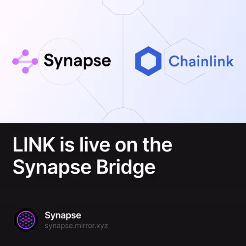 LINK is live on the Synapse Bridge 39/500