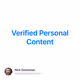 Verified Personal Content