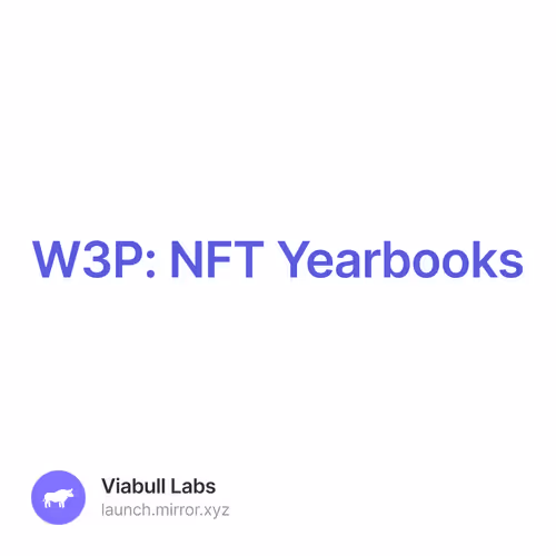 W3P: NFT Yearbooks 6/500