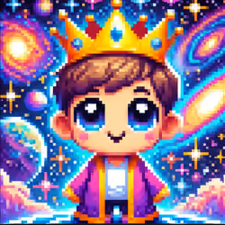 Crowned in the Stars: A Magical Cosmic Adventure