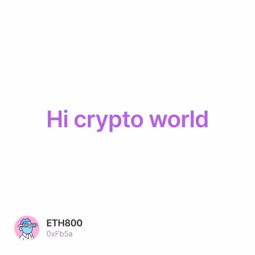 Hi crypto world 1/500