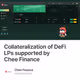 Collateralization of DeFi LPs supported by Chee Finance