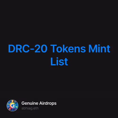 DRC-20 Tokens Mint List 52