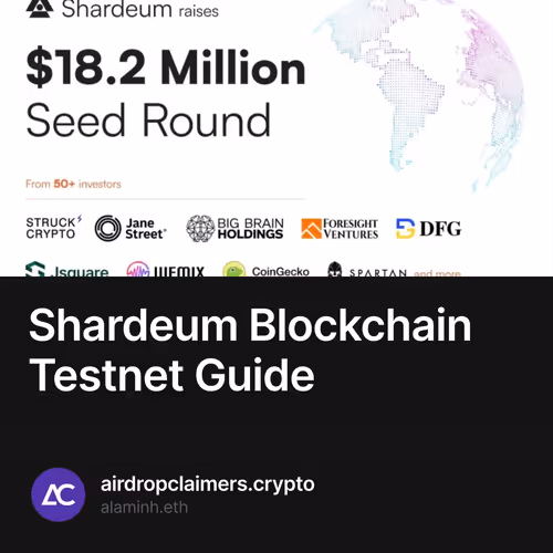 Shardeum Blockchain Testnet Guide 9/100