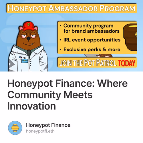 Honeypot Finance: Where Community Meets Innovation 5