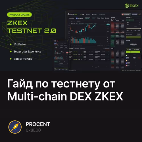 Гайд по тестнету от Multi-chain DEX ZKEX 10/25