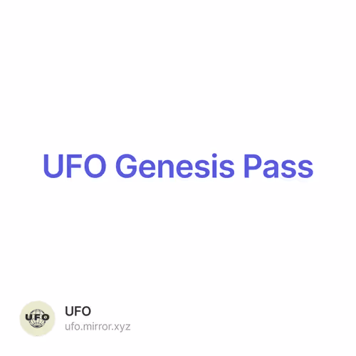 UFO Genesis Pass 318/500