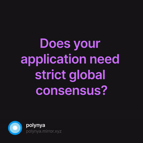 Does your application need strict global consensus? 5