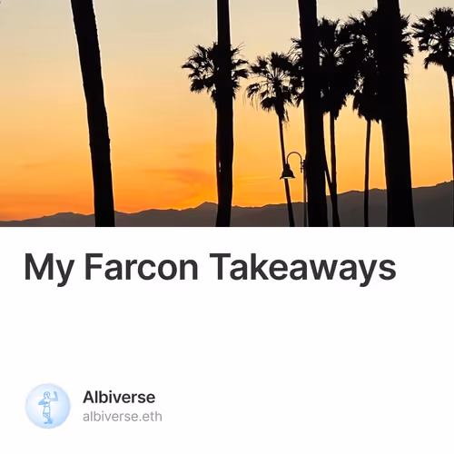 My Farcon Takeaways 7