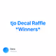 tjo Decal Raffle Winners