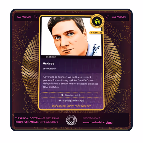 Free Radicals: All Access Pass to the Global Governance Gathering 2023 - Istanbul