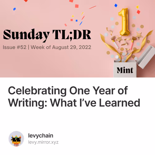 Celebrating One Year of Writing: What I’ve Learned 49/500