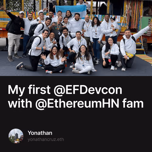 My first @EFDevcon with @EthereumHN fam