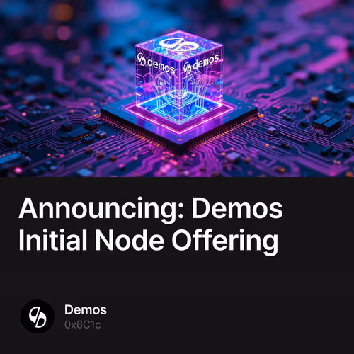 Announcing: Demos Initial Node Offering 