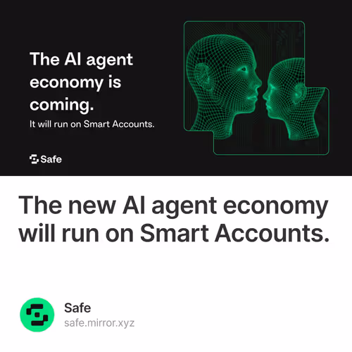 The new AI agent economy will run on Smart Accounts. 42/500