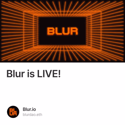 Blur is LIVE! 345/500
