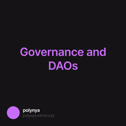 Governance and DAOs 69/142
