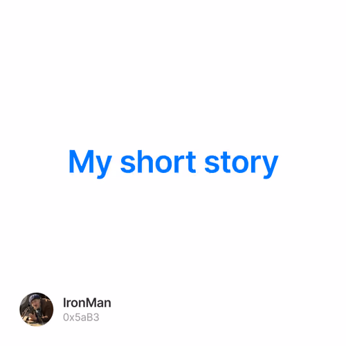My short story 1/500