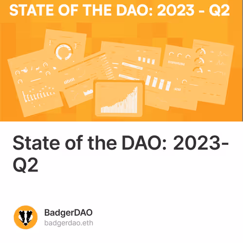 State of the DAO: 2023-Q2 1