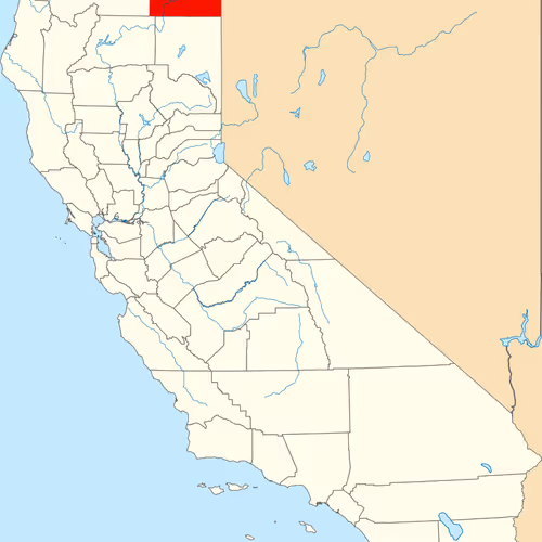 Modoc County Map