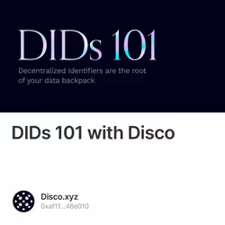 DIDs 101 with Disco 30/500