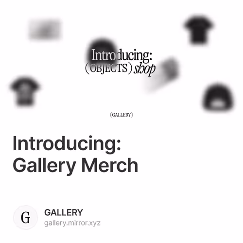 Introducing: Gallery Merch 16/500