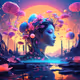 Dreamscape Symphony: Where Neon Flora Meets Digital Fauna