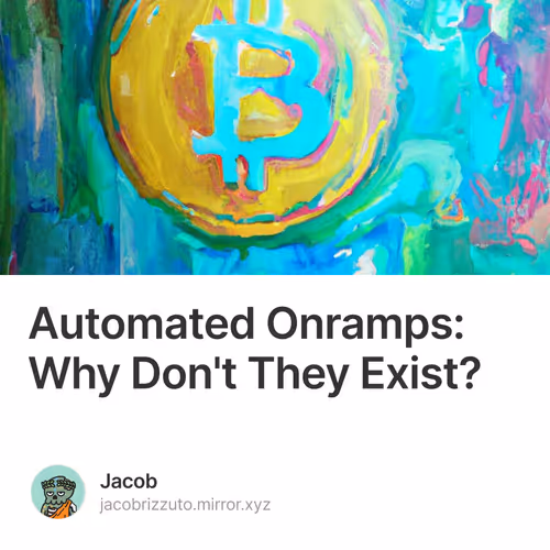 Automated Onramps: Why Don't They Exist? 1