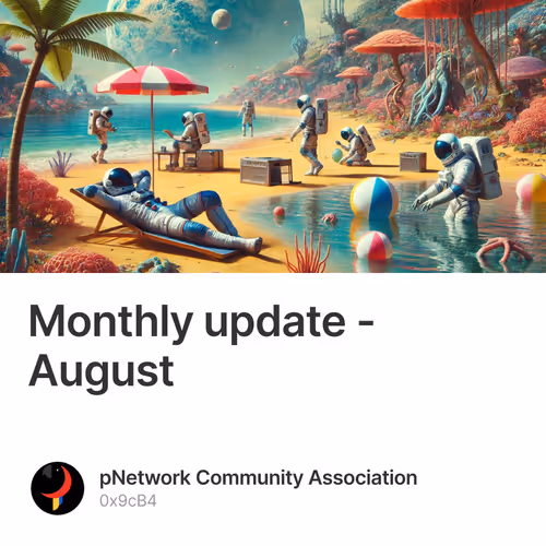 Monthly update - August 1