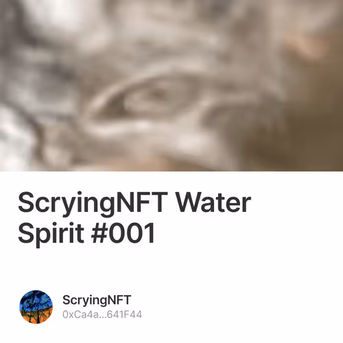 ScryingNFT Water Spirit 001