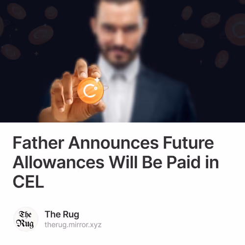 Father Announces Future Allowances Will Be Paid in CEL 4/10