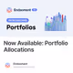 Now Available Portfolio Allocations